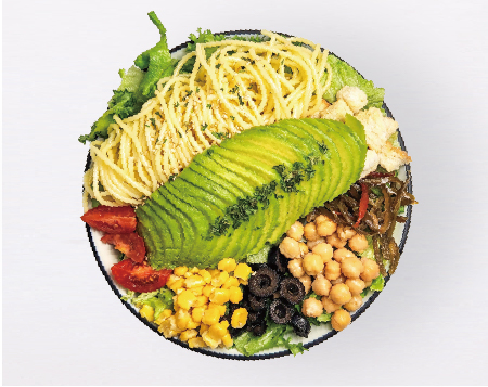 행포케 아보카도 들기름 샐러드파스타