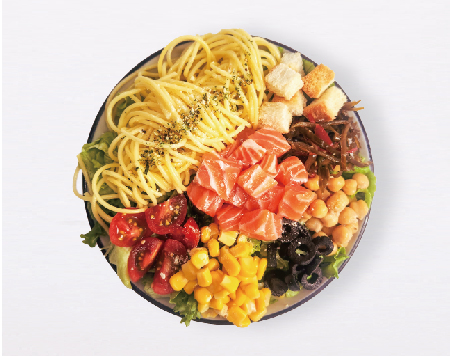 행포케 생연어 샐러드파스타