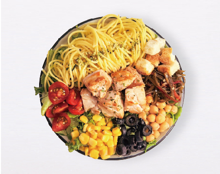 행포케 닭다리살 샐러드파스타​